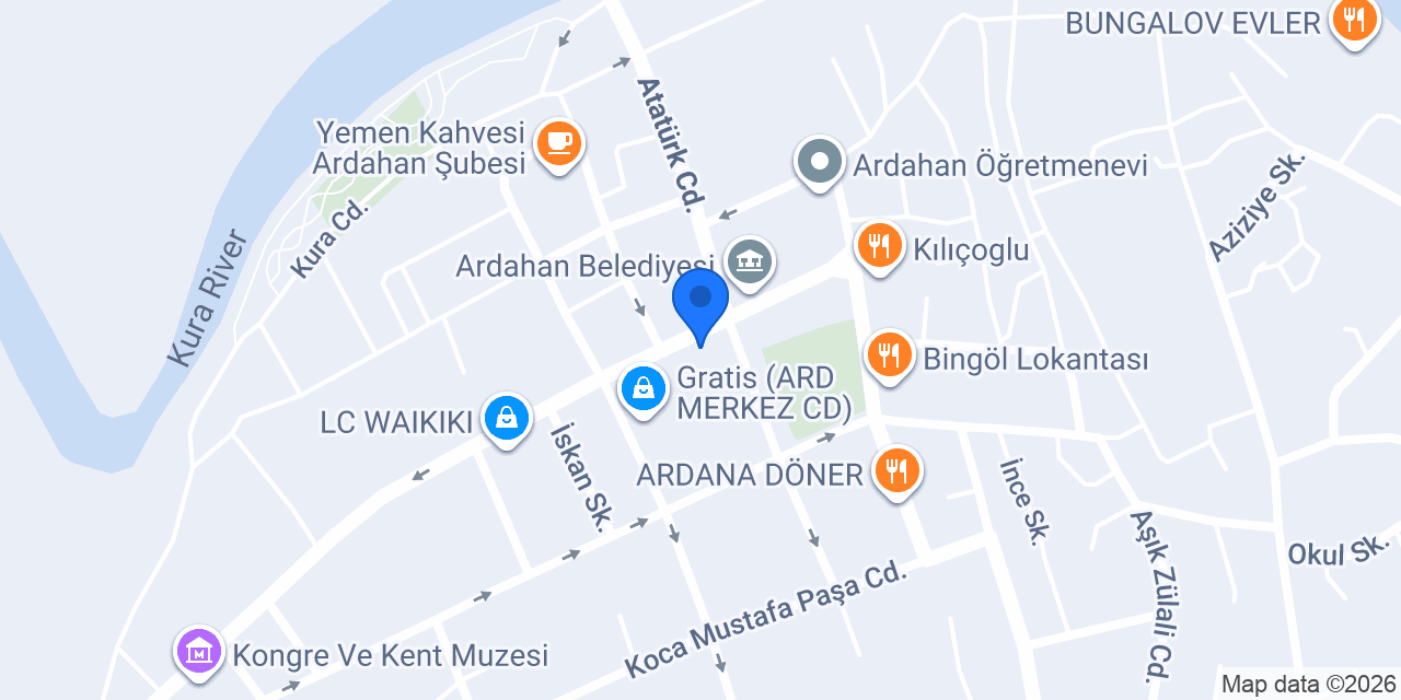 Sırda Pizza konumu
