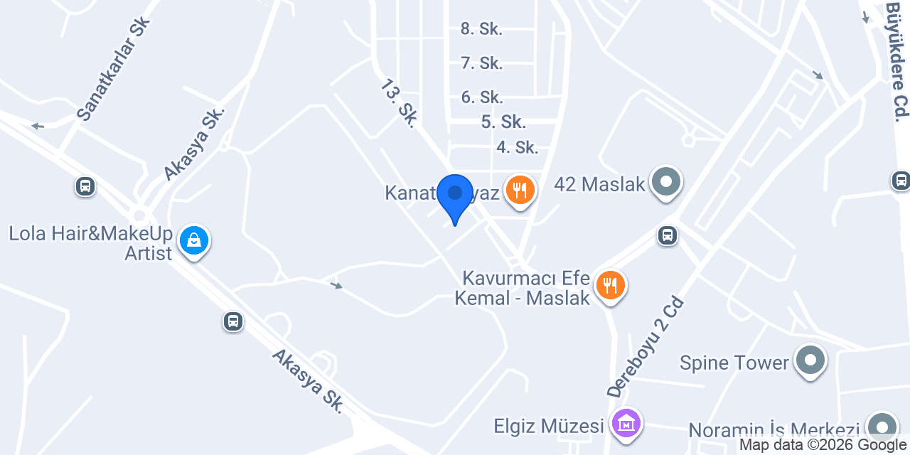 Maslak Kuru Temizleme konumu