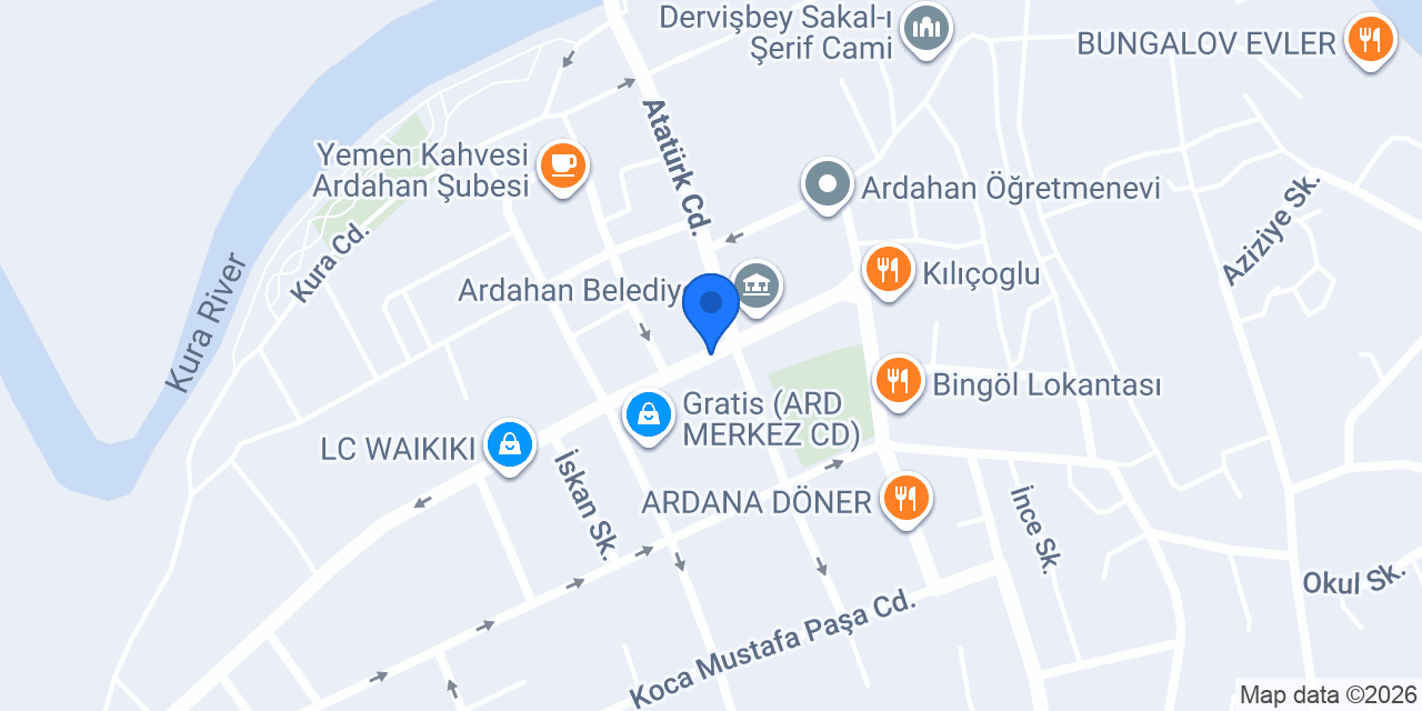 Vodafone Cep Merkezi konumu