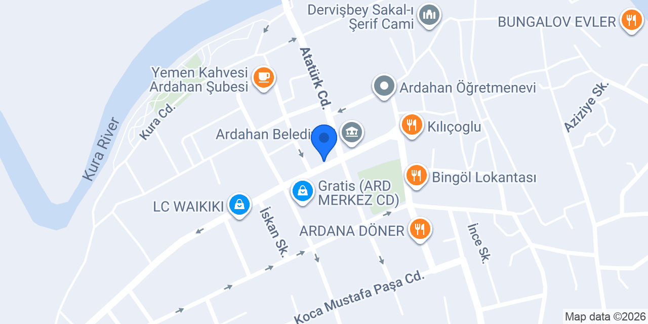 Şark Döner konumu