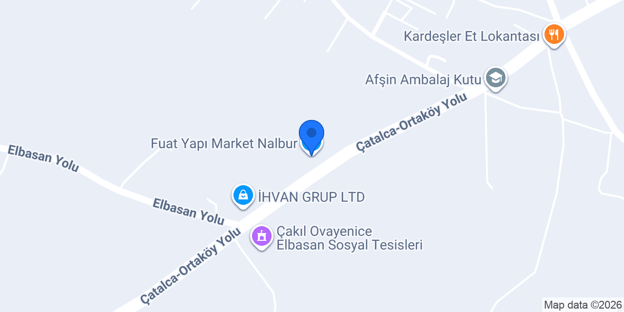 Fuat Yapı Market Nalbur konumu