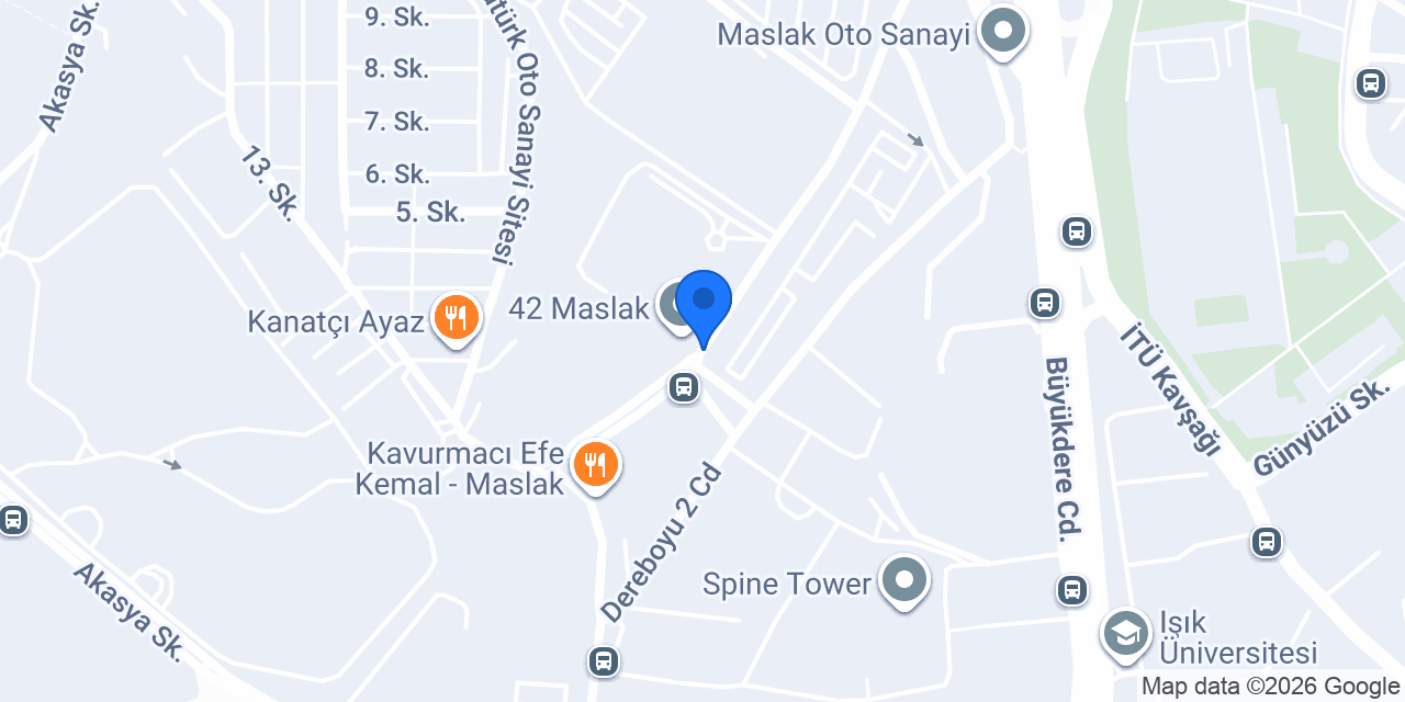 Maslak Blue Tekel konumu