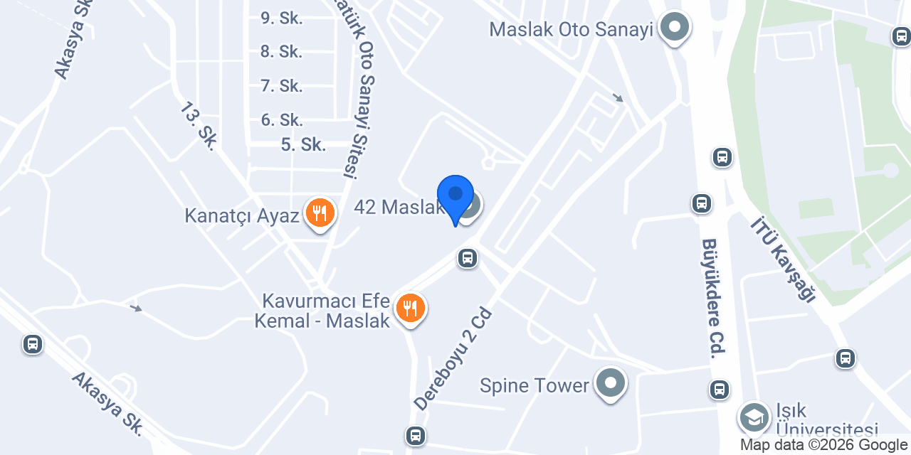 Caffe Vergnano 42 Maslak konumu