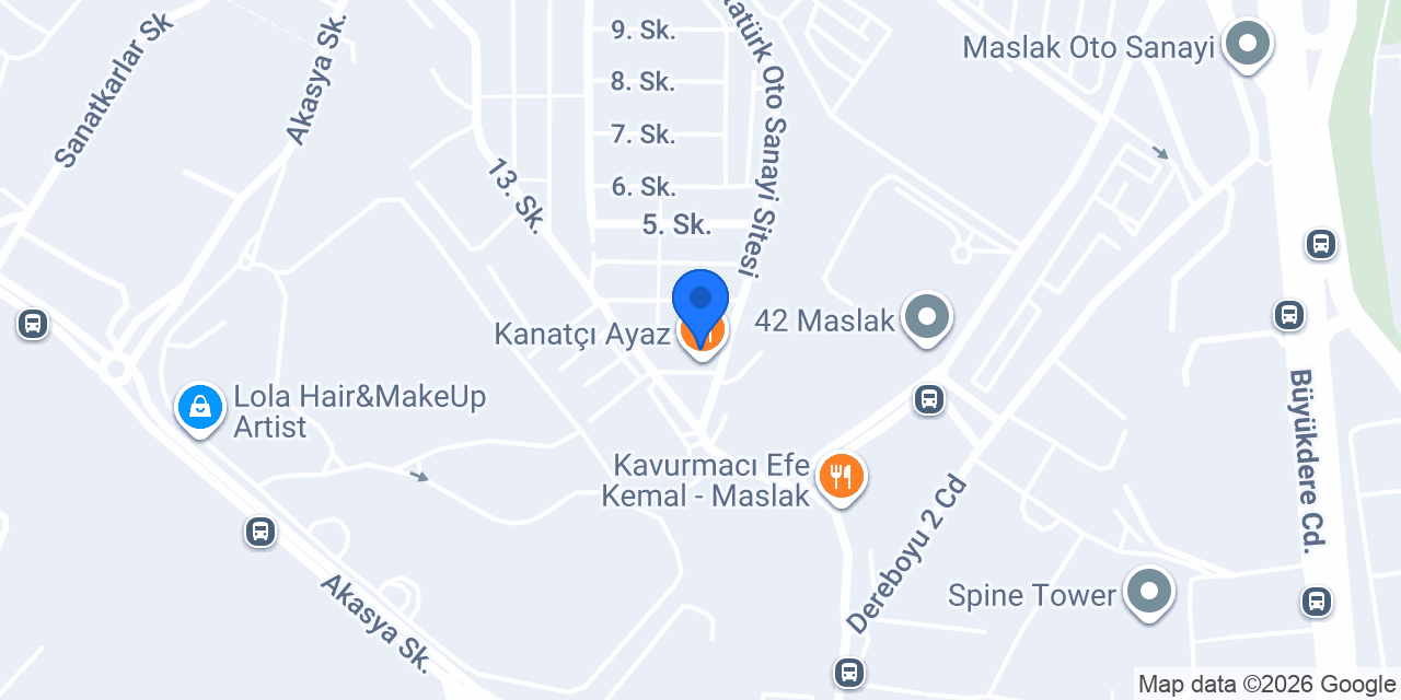 Speedy Hasar Onarım konumu