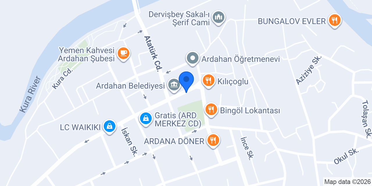 Özel Ardahan Sürücü Kursu konumu