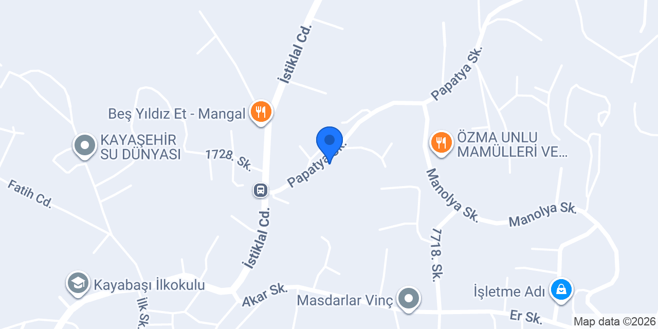 Kayabaşı Cihan Elektrik konumu