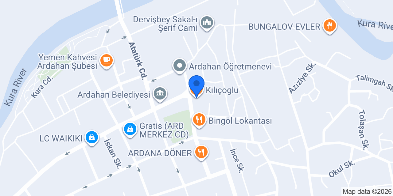 Kılıçoglu konumu