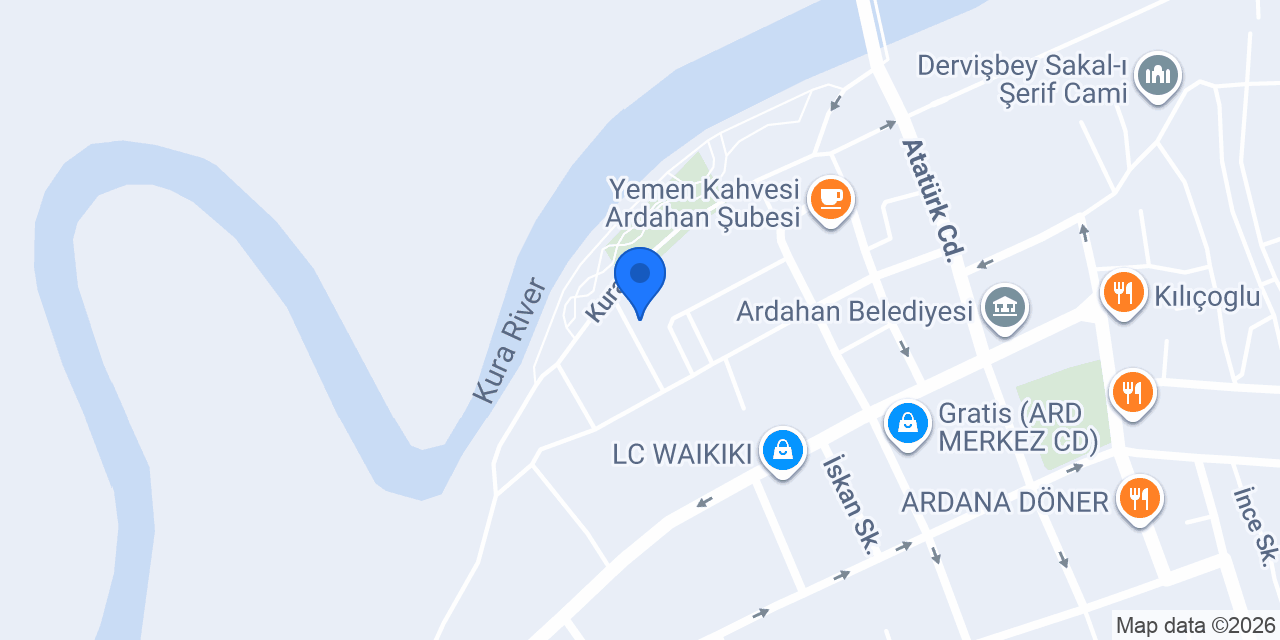ARDAHAN AMERİKAN KÜLTÜR konumu