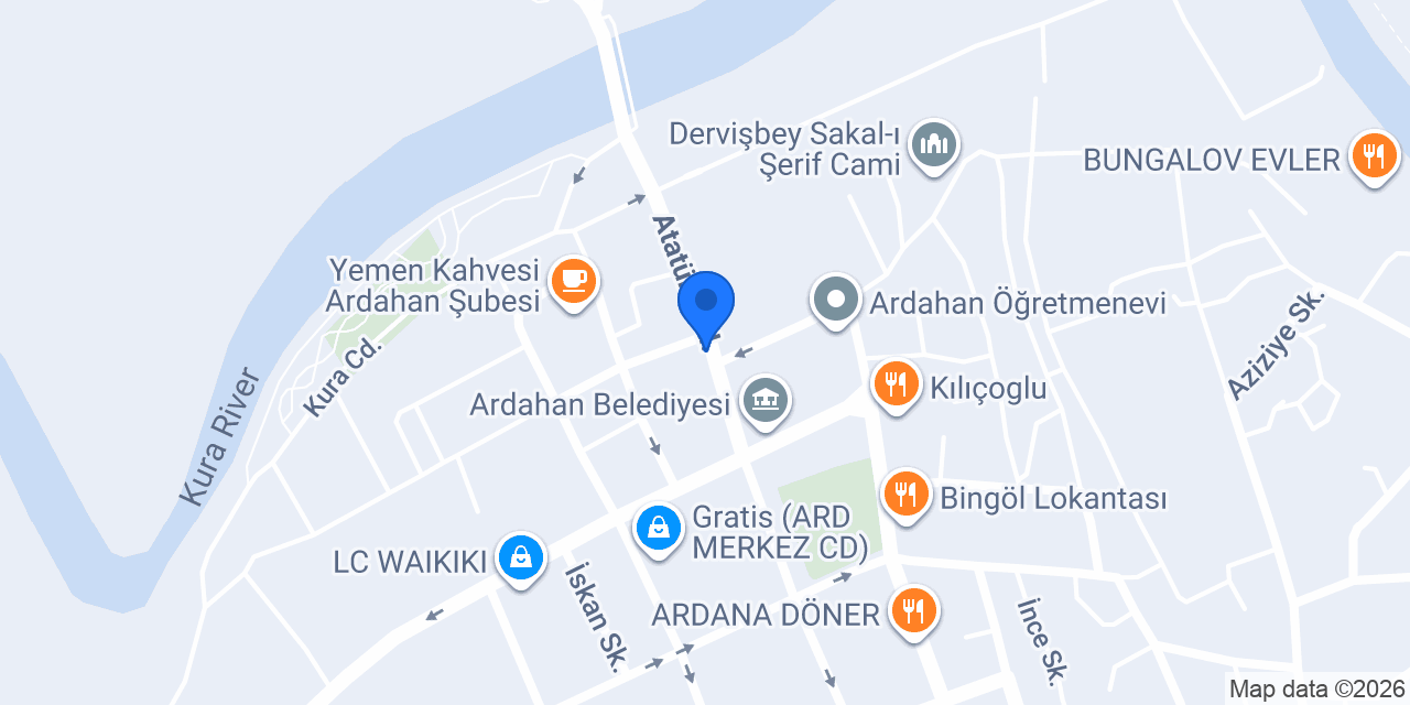 Halkbank Ardahan Şubesi konumu