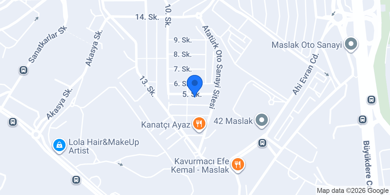 Maslak BMW Servis konumu