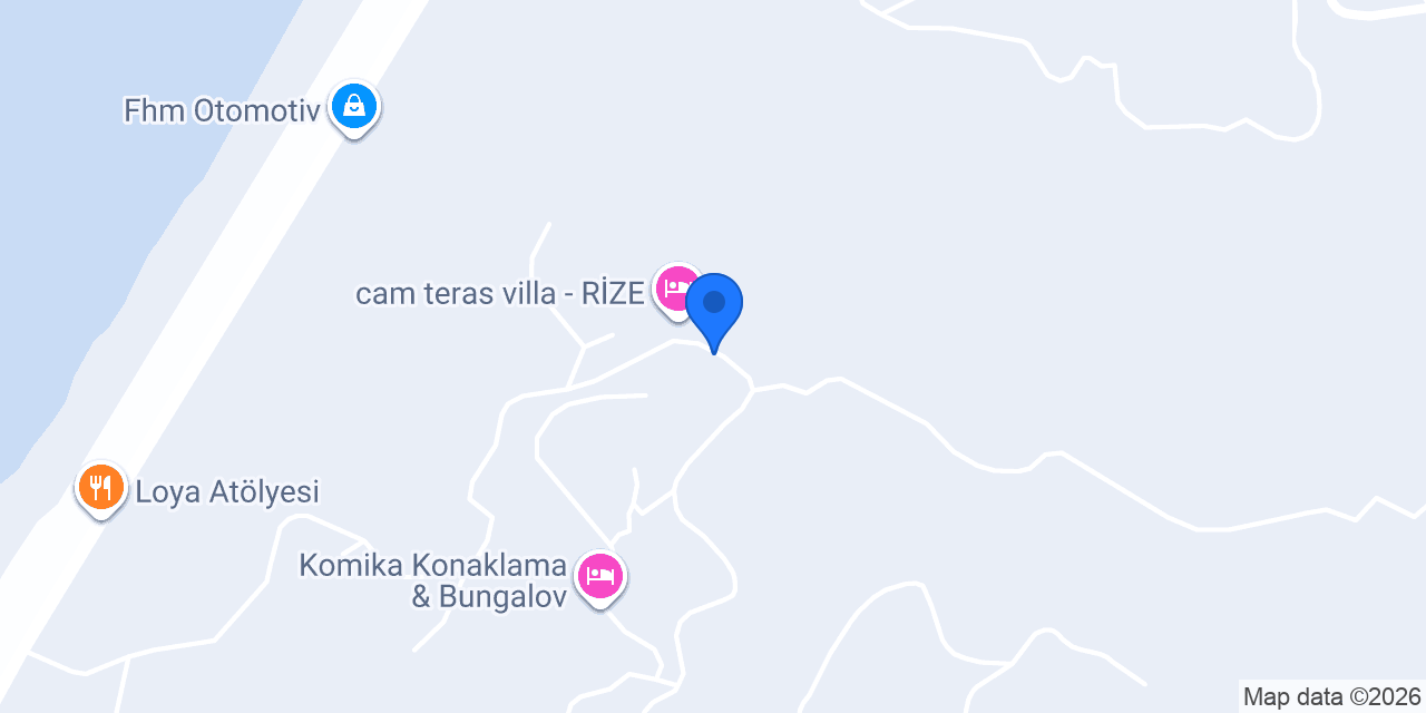 Cam teraslı köyevi konumu