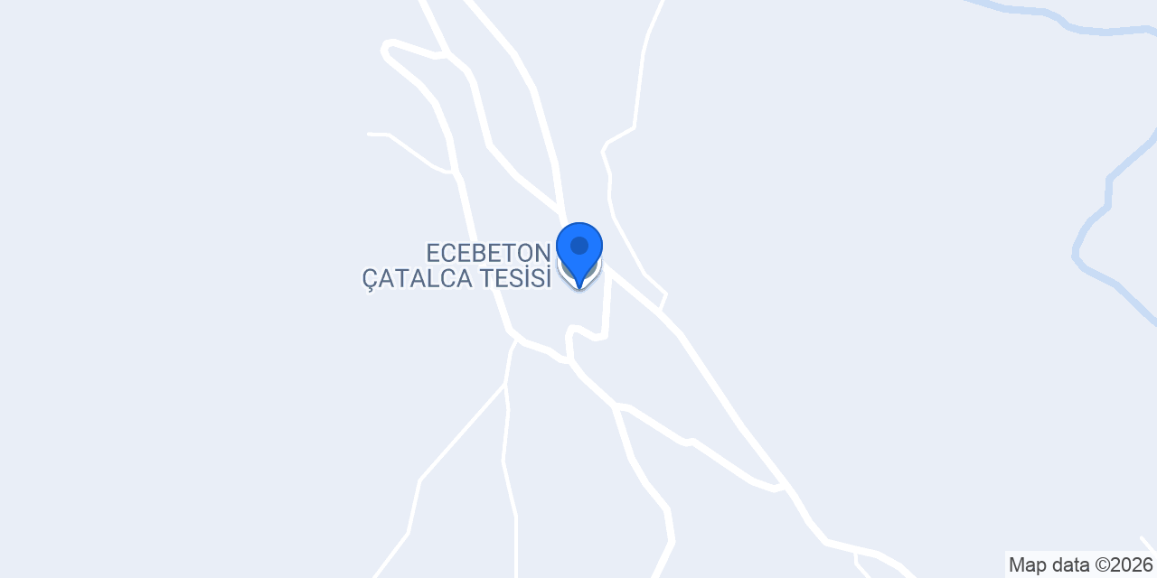 ECEBETON ÇATALCA TESİSİ konumu
