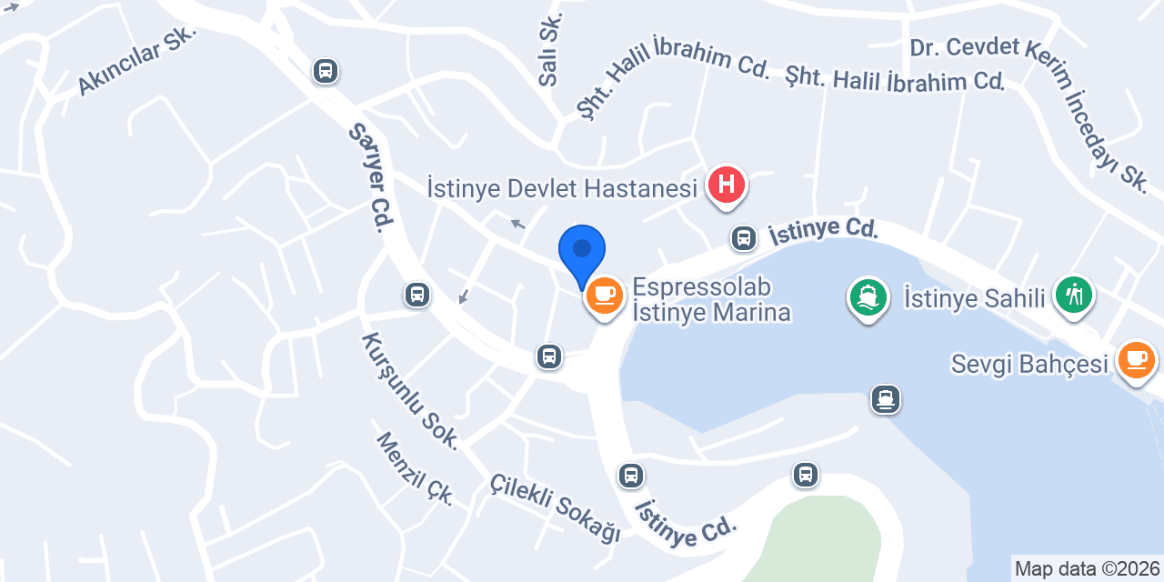 İSTİNYE STÜDYO İSTANBUL konumu