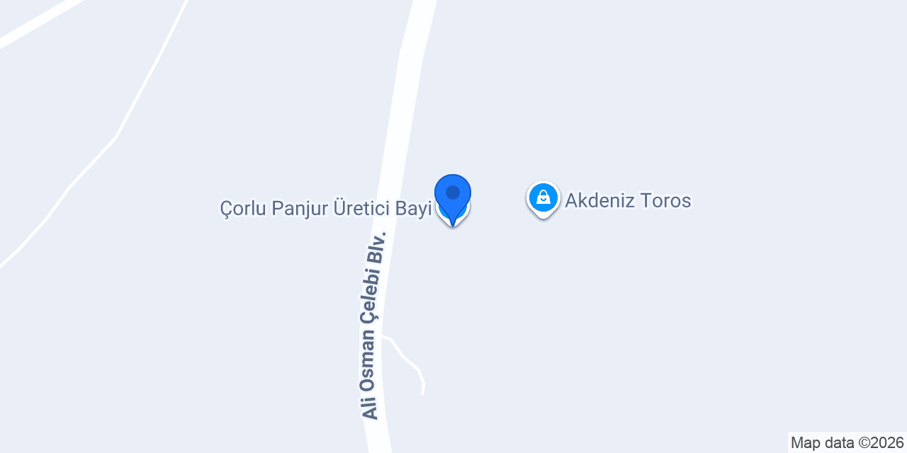 Çorlu Panjur Üretici Bayi konumu