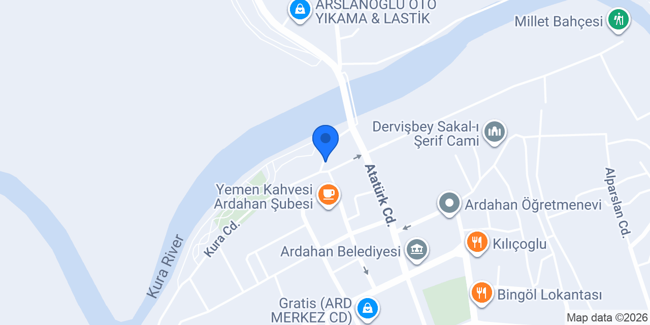 Ardahan Adana Dürüm konumu