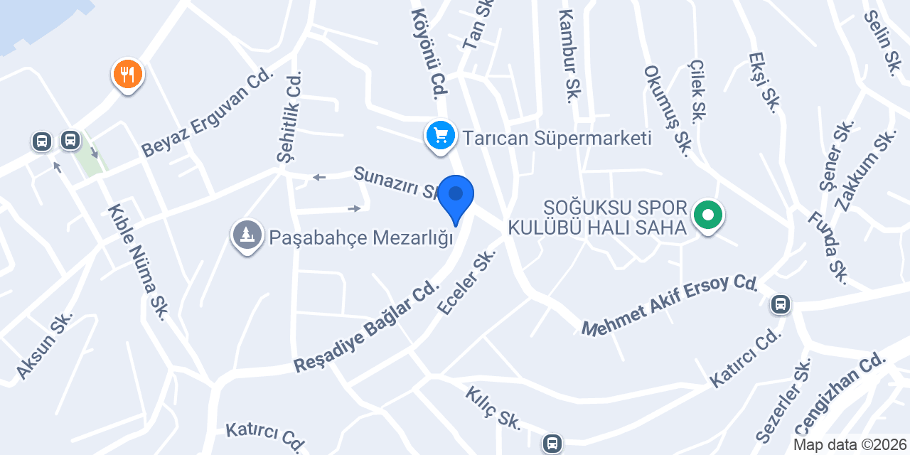Göktürk Ekmek Unlu Mamülleri konumu