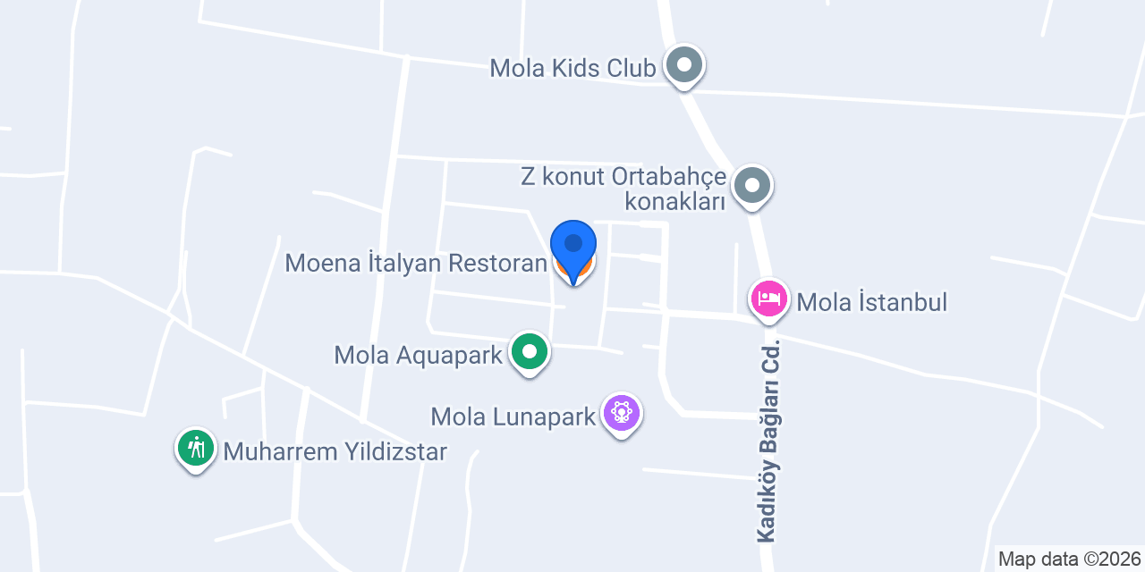 Moena İtalyan Restoran konumu