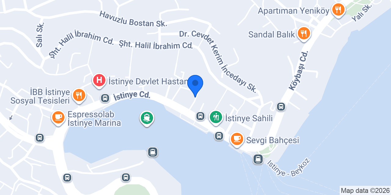 İstinye Polis Karakolu konumu