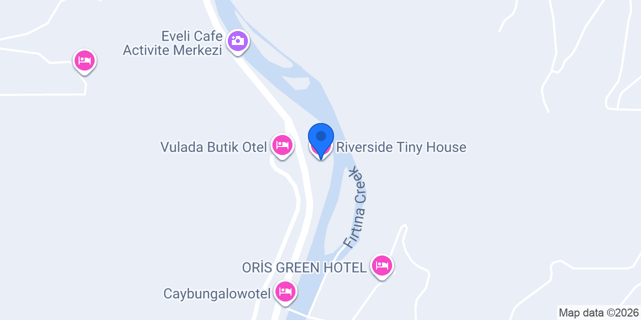 Riverside Tiny House konumu