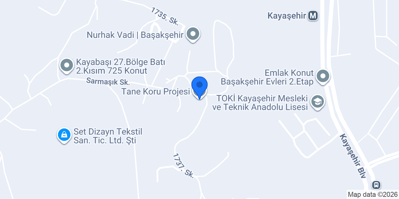 Tane Koru Projesi konumu