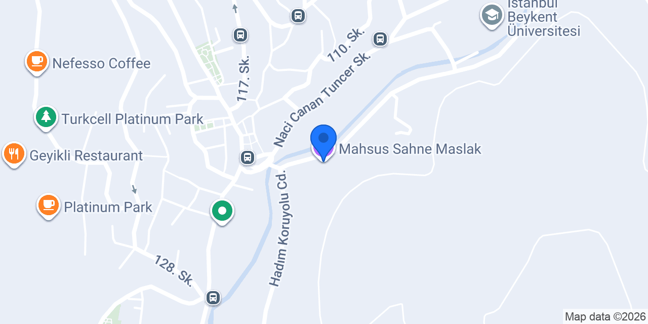 Mahsus Sahne Maslak konumu