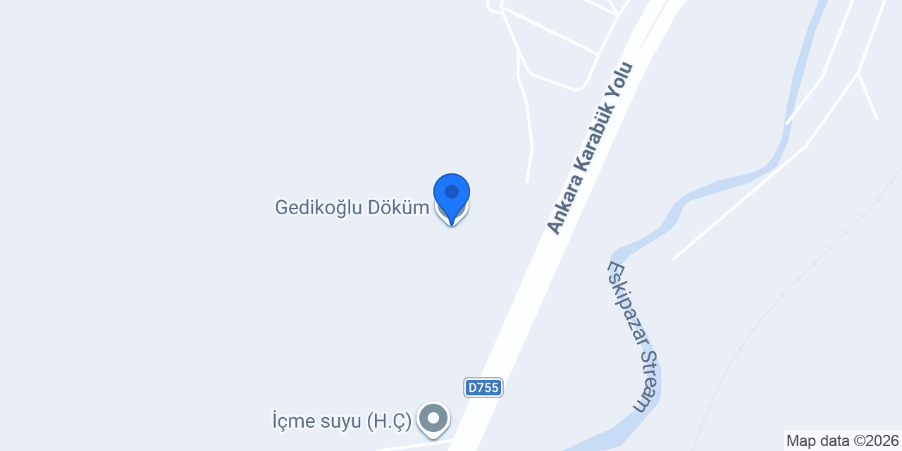 Gedikoğlu Döküm konumu