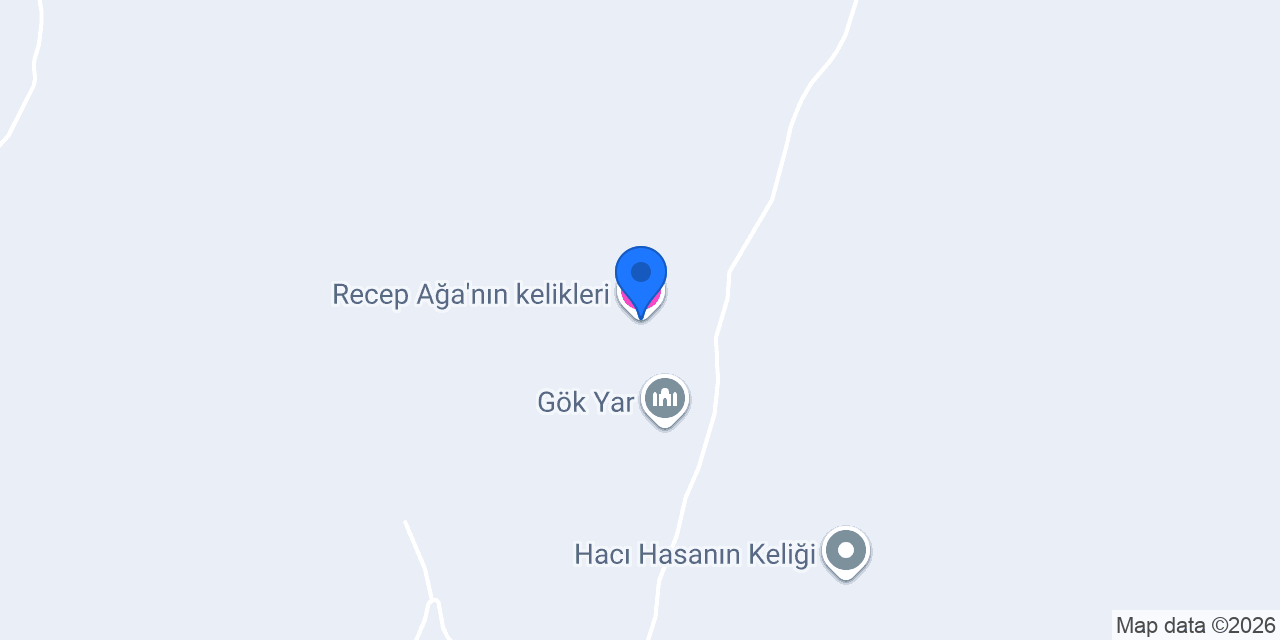Recep Ağa'nın kelikleri konumu