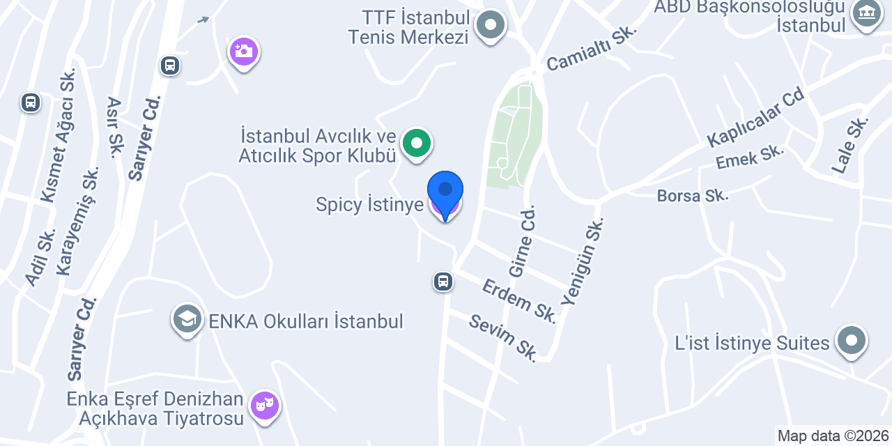 Spicy İstinye konumu
