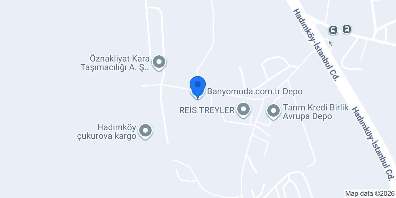 Banyomoda.com.tr Depo konumu