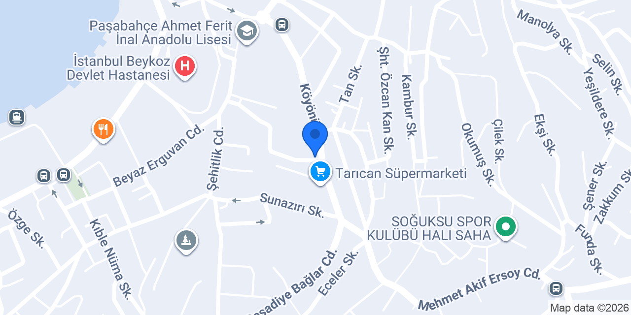 Ercan Tasarım konumu