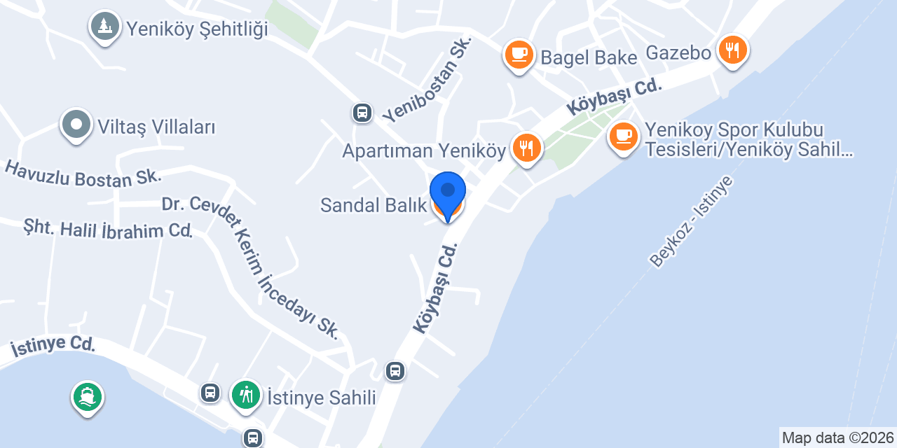 Sandal Balık konumu