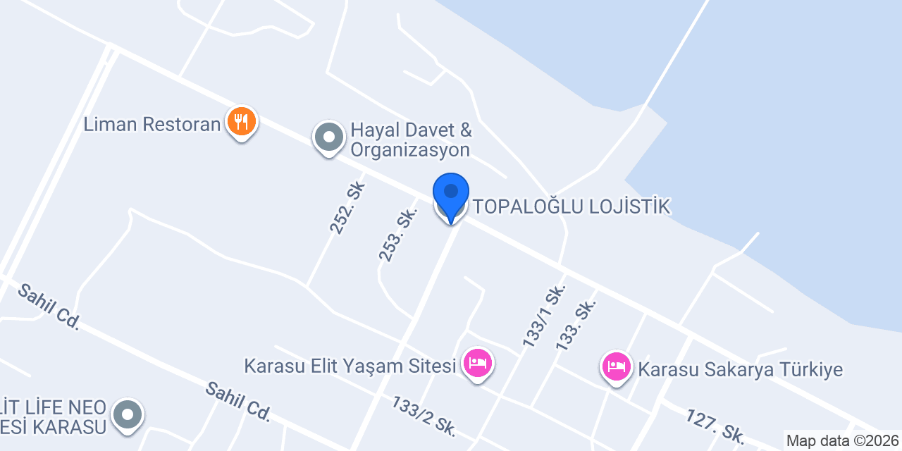 TOPALOĞLU LOJİSTİK konumu