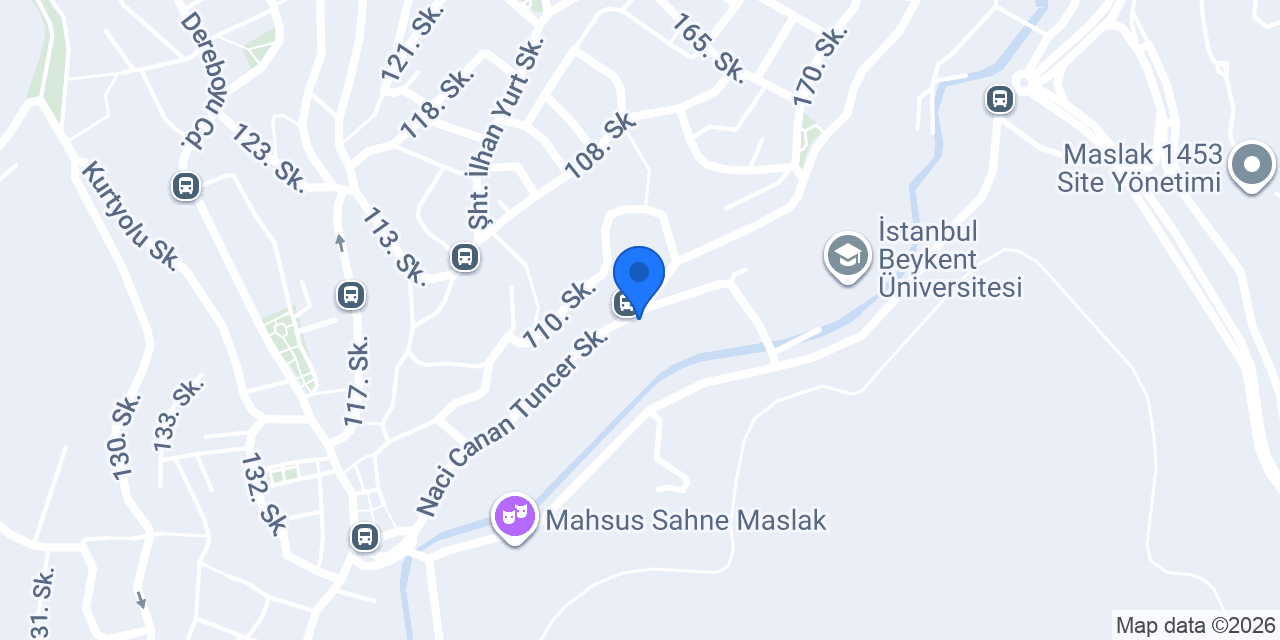 Beykent İnşaat Kulübü konumu