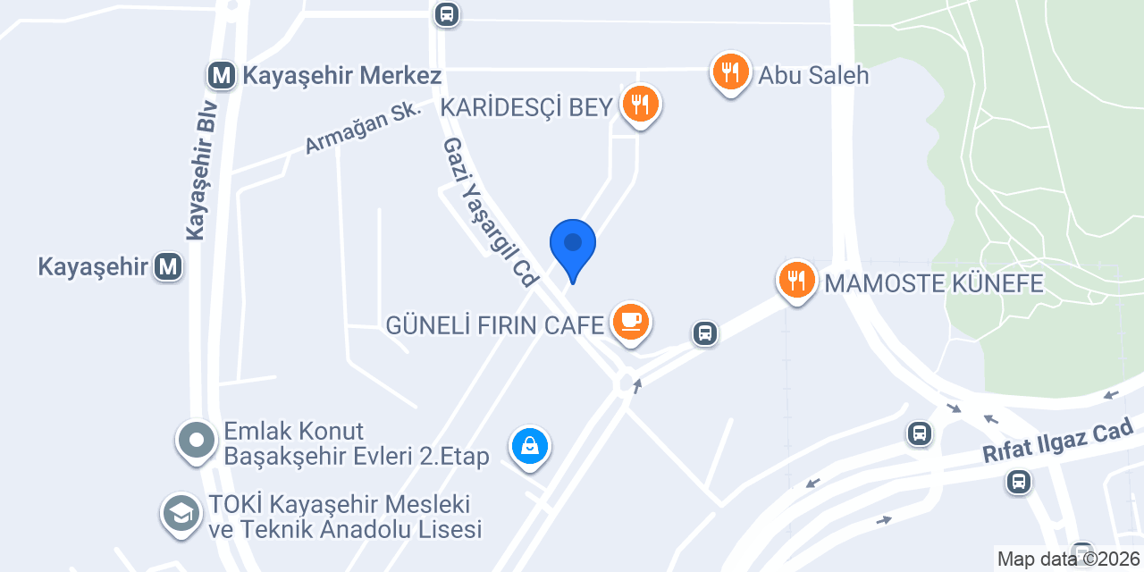 Kayaşehir Veteriner Kliniği konumu