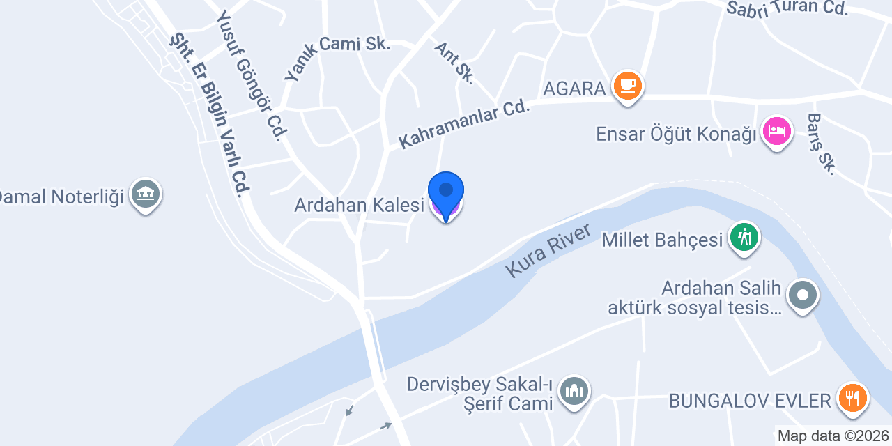 Ardahan Kalesi konumu