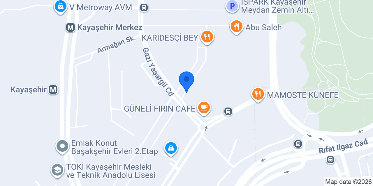 İDAŞ Başakşehir konumu