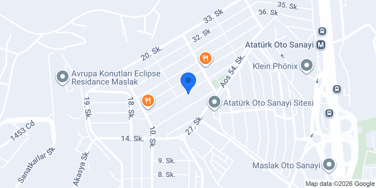 Evren Oto konumu