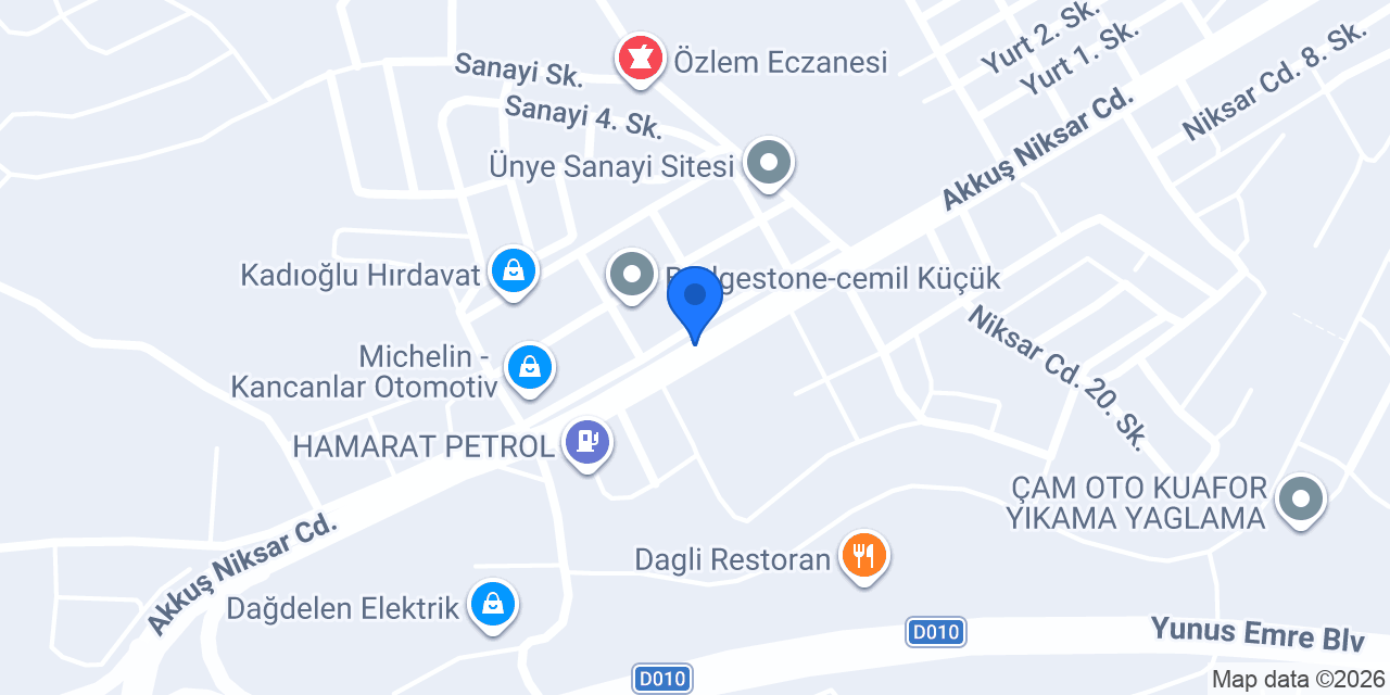Çelenoğlu oto kaporta konumu