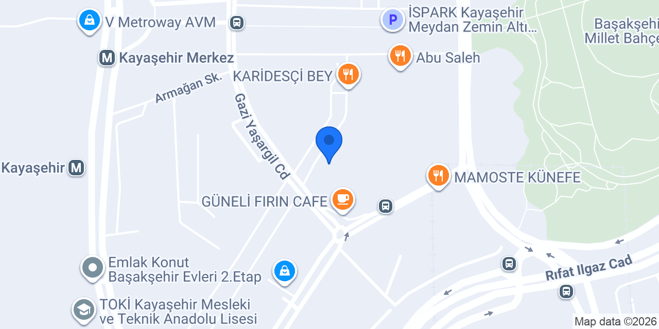 La Merli Event Başakşehir konumu