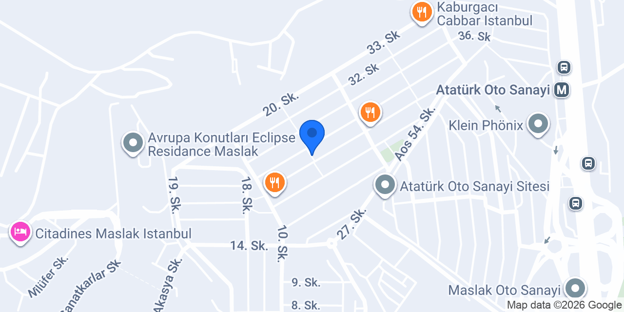Uspa Lastik Maslak konumu