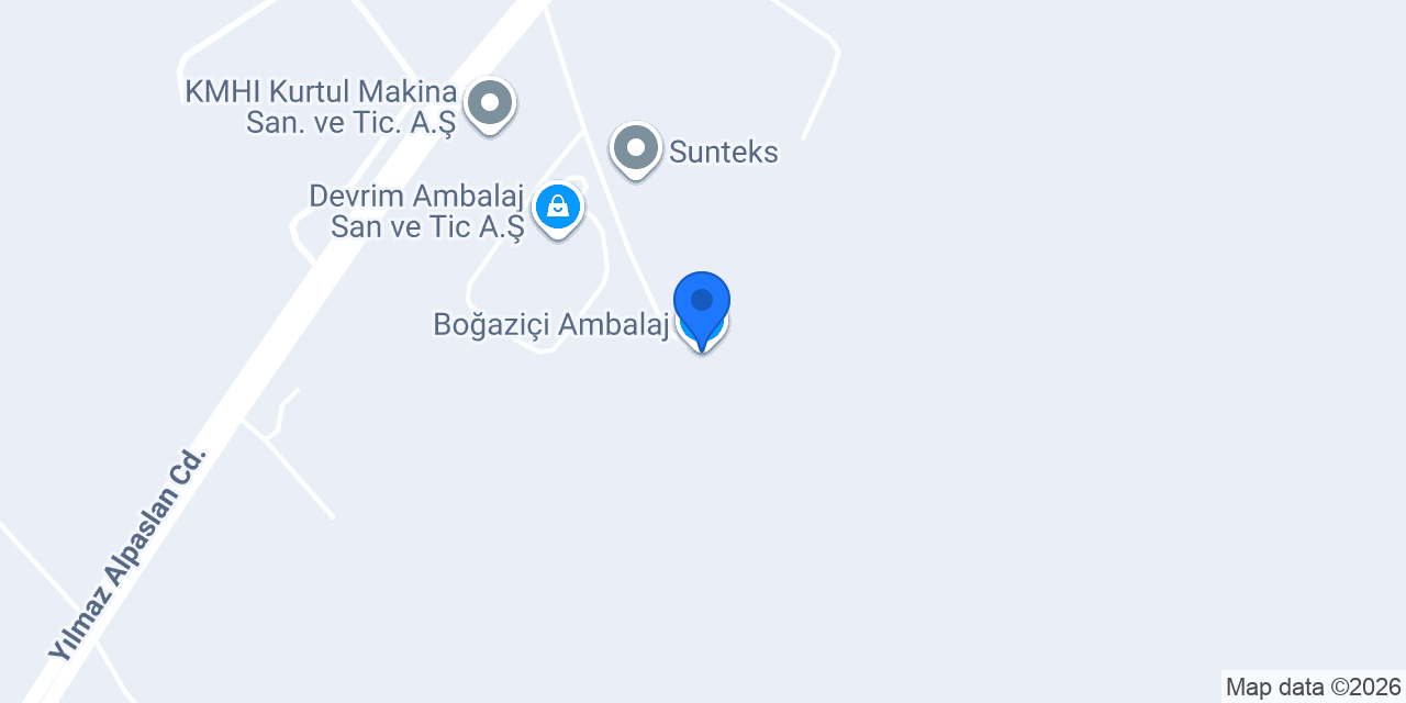 Boğaziçi Ambalaj konumu