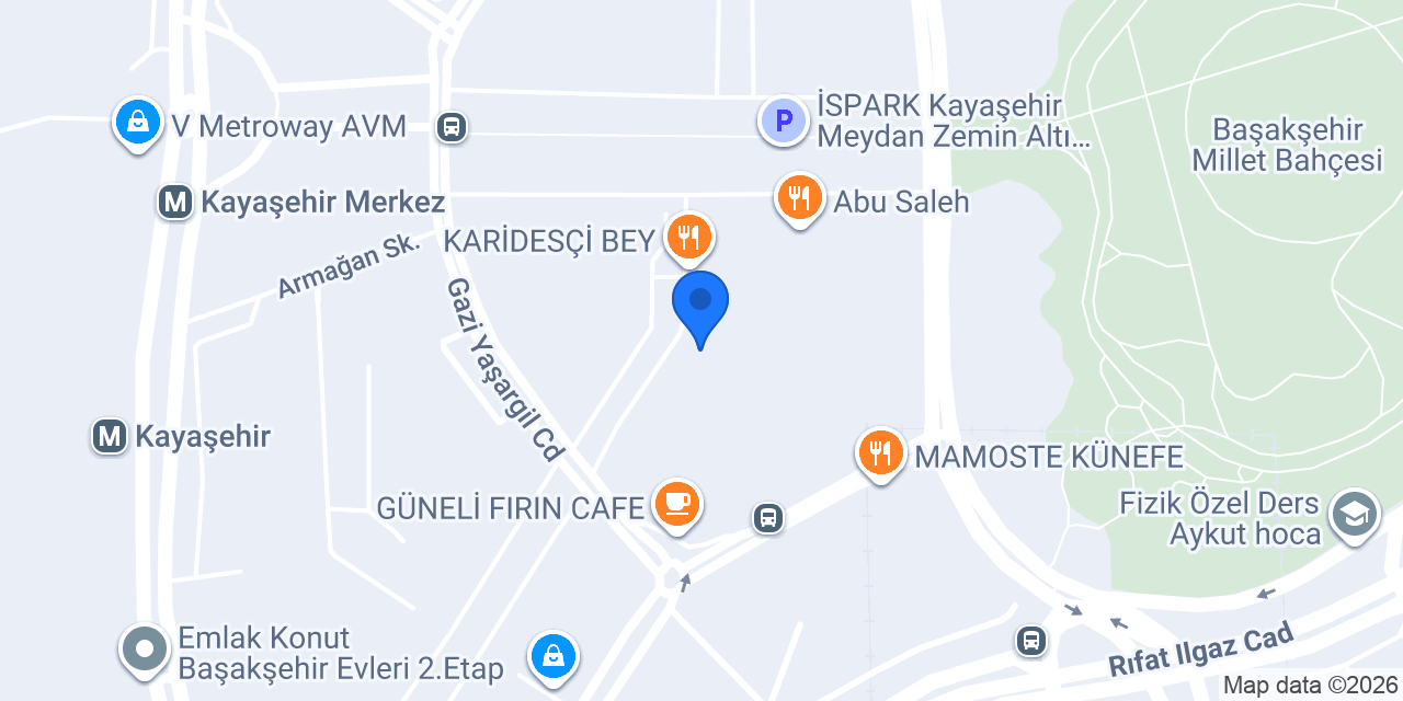 Faruk Bistro Kayaşehir konumu