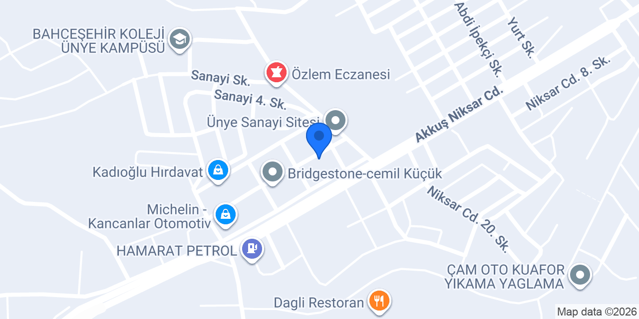 Komitoğlu Egzoz konumu