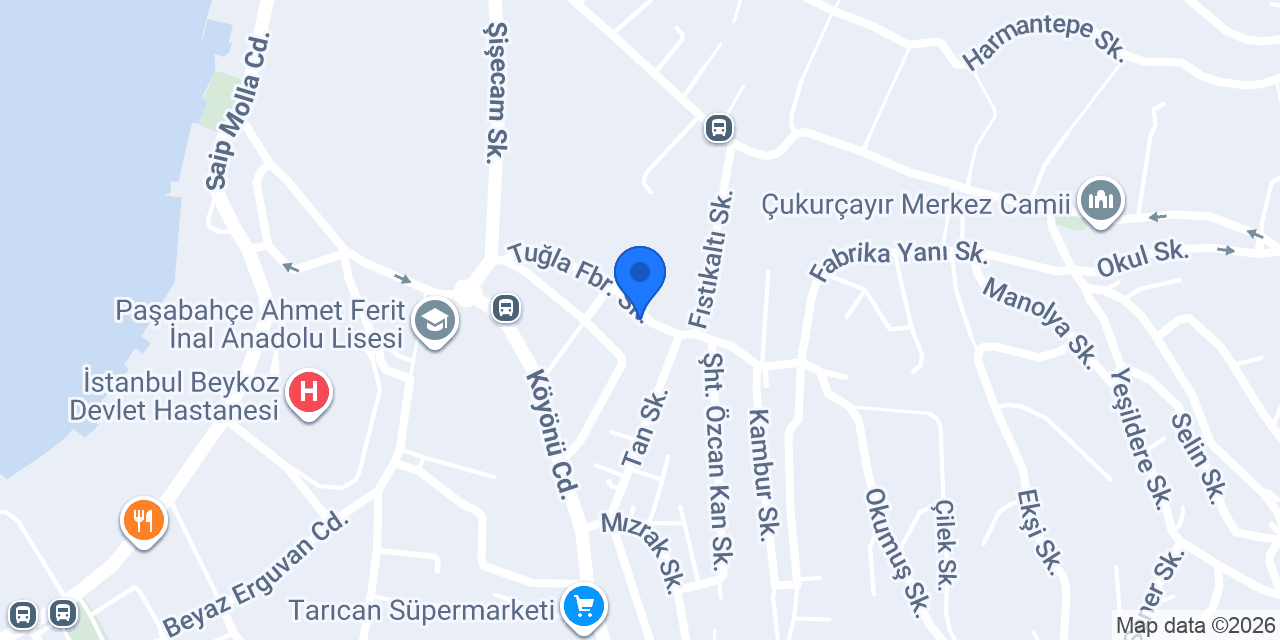 BEYKOZ TENTE BRANDA konumu