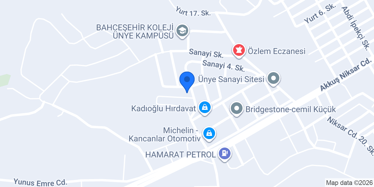 Egzozcu Recep konumu