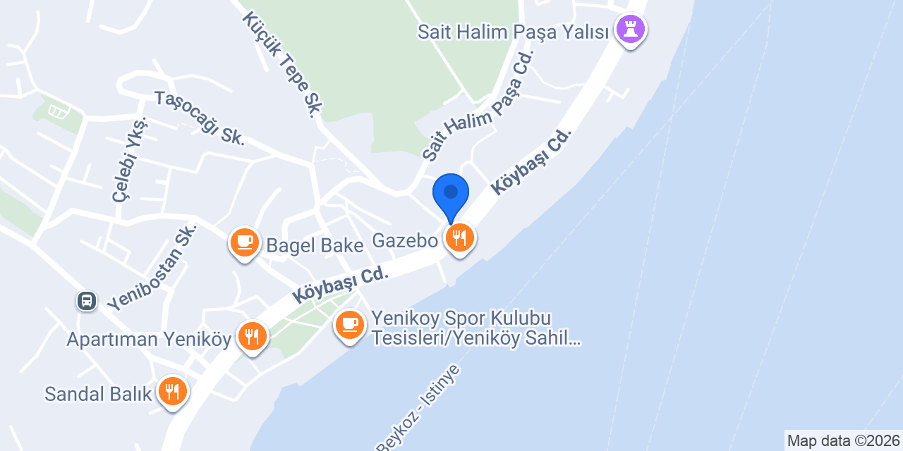 QNB Yeniköy Şubesi konumu