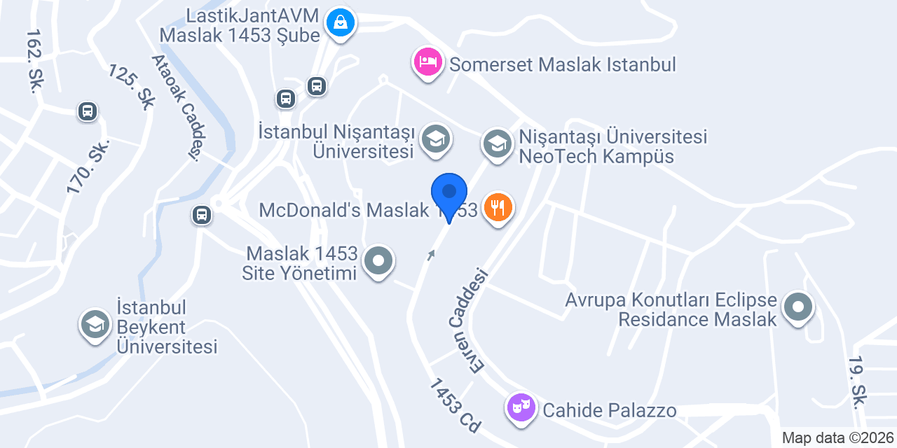 Etna Maslak 1453 konumu