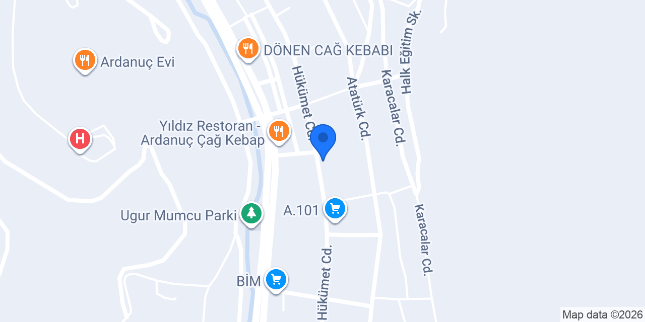 Yüksel fast food restoran konumu