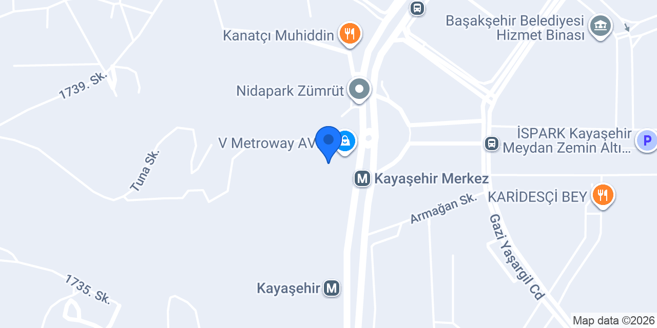 Koçak Gold V Metroway konumu
