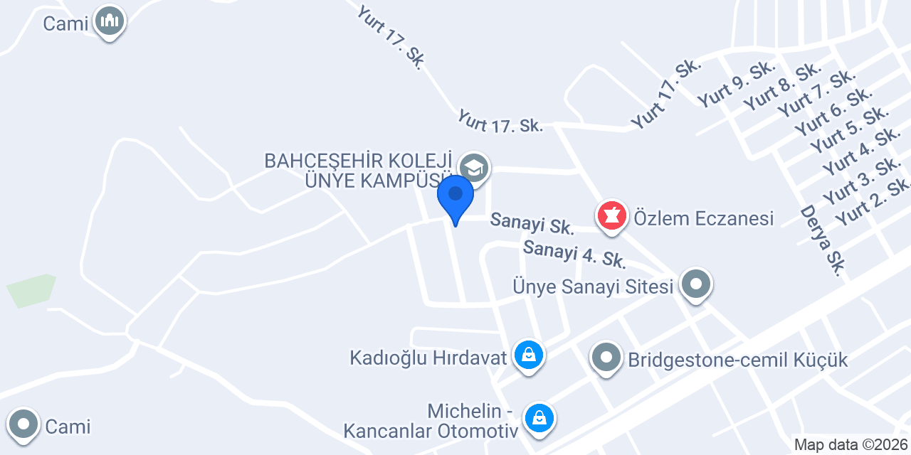 SANAYİ BAHÇEM konumu
